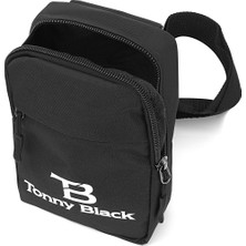 Tonny Black Orijinal Unisex Su Geçirmez Günlük Spor Çapraz Ayarlanabilir Askılı Bodybag Iki Bölmeli Astarlı Body Bag El Göğüs ve Omuz Çantası