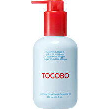 Tocobo Calamine Pore Control Cleansing Oil 200ML - Siyah Nokta & Sebum Dengeleyici Vegan Temizleme Yağı