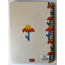 Colornote Papirüs Çiçek, Çizgili Defter, Spiralli, Sert Kapaklı, 16 x 23 Cm, 100 Yaprak