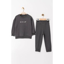 Gold Class Kidswear Uzun Kol Bisiklet Yaka Diyagonal 2 Parça Erkek Çocuk Eşofman Takımı