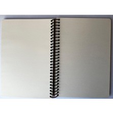 Colornote Papirüs Çiçek, Çizgisiz Defter, Spiralli, Sert Kapaklı, 16X23CM, 100 Yaprak