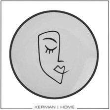 Kerman Home Face Seramik Pasta Tabağı 20 cm Desen1