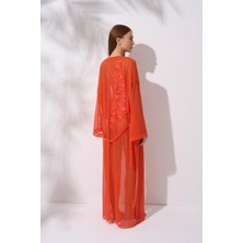Pierre Cardin Bağlamalı Uzun Kaftan Tunik Turuncu 241812