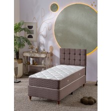 BEEHANEM BENGÜ 90X190 3LÜ YATAK+BAZA+BAŞLIK SETİ