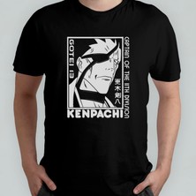 Pixxa Bleach Zaraki Kenpachi %100 Pamuklu Bisiklet Yaka T-Shirt Model - 2