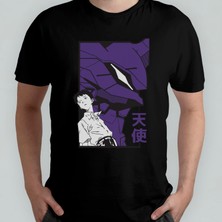 Pixxa Neon Genesis Evangelion Shinji %100 Pamuklu Bisiklet Yaka T-Shirt Model - 1