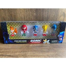 WBC Store Sonic 5 Li Karakter Figür Karakter Oyuncak Seti Çizgi Film Süper Kirpi Kutulu Sonik Sağlam Kargo