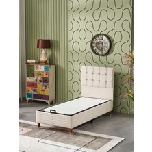 BEEHANEM BENGÜ 90X190 3LÜ YATAK+BAZA+BAŞLIK SETİ