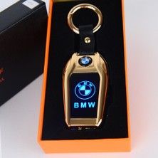 MerciTech USB Şarjlı Bmw Anahtarı Görünümlü Premiım Lüks Fenerli Çakmak