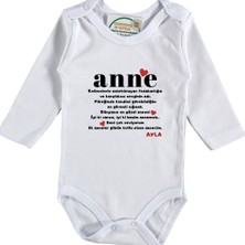 Asilcom Anne Ilk Anneler Günü Hediyesi Yazılı Bebek Zıbını