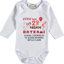 Asilcom Ilk 23 Nisan Bayramı Yazılı Kız Bebek Zıbın