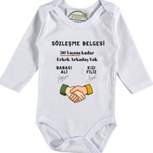 Asilcom Sözleşme Belgesi Baba Kız Yazılı Bebek Zıbın