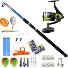 Yek Outdoor Hazır Olta Seti Elbe 3.50M Olta Kamışı& Okuma Fin Chaser x FNX-60NG 1bb Olta Makinesi