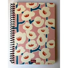Colornote Papirüs Çiçek, Spiralli, Sert Kapaklı, Düz Çizgisiz Defter, 16 x 23 Cm, 100 Yaprak