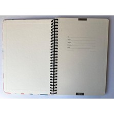 Colornote Papirüs Çiçek, Spiralli, Sert Kapaklı, Düz Çizgisiz Defter, 16 x 23 Cm, 100 Yaprak