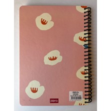 Colornote Papirüs Çiçek, Spiralli, Sert Kapaklı, Düz Çizgisiz Defter, 16 x 23 Cm, 100 Yaprak