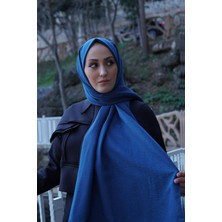 Sayra Shawl Kadın Petrol Mavisi Caz Şal SYR001