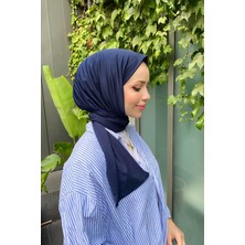 Sayra Shawl Kadın Lacivert Sandy Kumaş Hazır Şal