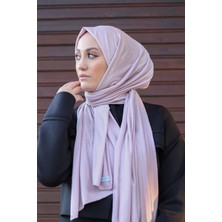 Sayra Shawl Kadın Pudra Süprem Penye Şal SYR003