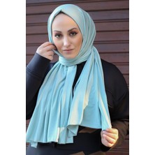 Sayra Shawl Kadın Su Yeşili Süprem Penye Şal SYR003