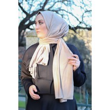 Sayra Shawl Kadın Vizon Süprem Penye Şal SYR003