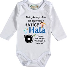 Asilcom Bizi Çekemeyenlere Ne Diyorduk Hala Teyze Yazılı Erkek Bebek Zıbın