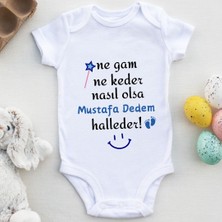 Asilcom Ne Gam Ne Keder Nasıl Olsa Halleder Yazılı Erkek Bebek Zıbın