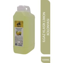 Ilgaz Klasik Limon Kolonyası 1000 ml 80 Derece Huni Kapaklı Bidon Limon Kolonya