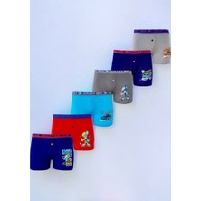 Tutku Elestan Baskılı Erkek Çocuk Boxer 6 Lı