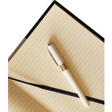 Victoria's Journals Kutulu Yönetici Defteri 19X25 cm 100 Gr. Ivory 192 Sayfa Monaco Kalemli