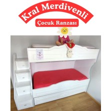 Mürsel Kral Merdivenli Çocuk Ranzası