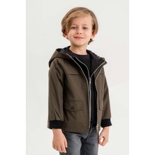 Gold Class Kidswear Kapüşonlu Su Geçirmez Erkek Çocuk Yağmurluk