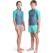 Arena 006295580 Rash Vest L/s Graphic Erkek Çocuk Yüzücü Tişörtü