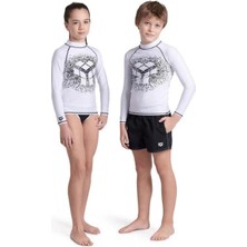 Arena 006296155 Rash Vest L/s Graphic Erkek Çocuk Yüzücü Tişörtü
