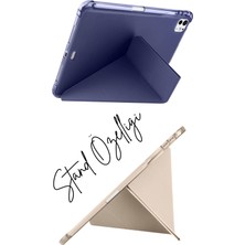 Fuchsia iPad Pro 11 2024 Uyumlu Tri Folding Kalem Bölmeli Akıllı Standlı Özellikli Kılıf