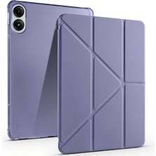 Fuchsia Poco Pad Pro 12.1 Inç Xiaomi Uyumlu Kılıf Kalem Bölmeli Akıllı Uyku Modlu Standlı Kılıf