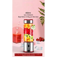 A Plus Şarjlı 6 Bıçaklı Buz Kırıcı Meyve Metal Blender Özelleştirilmiş Taşınabilir Mini Blender
