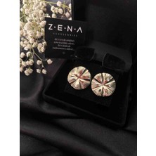 by zena aksesuar Zena Accessories Amor Altın Çelik Küpe