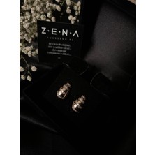 by zena aksesuar Zena Accessories Damla Sıralı Zirkon Taş Küpe