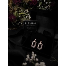 by zena aksesuar Zena Accessories Zirkon Geçmeli Küpe