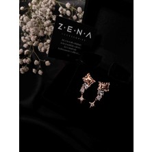 by zena aksesuar Zena Accessories Taşlı Yıldız Küpe