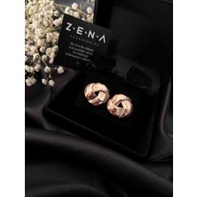 by zena aksesuar Zena Accessories Düğüm Çelik Küpe