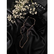 by zena aksesuar Zena Accessories Keitha Iki Renkli Çelik Kolye