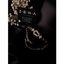 Zena Accessories Gloria Altın Çelik Bileklik