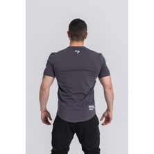 Gymwolves  Erkek Spor T-Shirt  | Füme | Workout Tanktop |