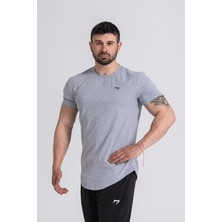 Gymwolves  Erkek Spor T-Shirt  | Gri | Workout Tanktop |