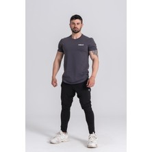 Gymwolves Erkek T-Shirt | Tişört | Erkek Spor T-Shirt | Workout | Füme |