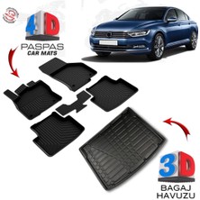 3K Store Volkswagen Passat B8 4d Paspas ve 3D Bagaj Havuzu 2015 2018