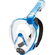 Cressi Duke Tam Yüz Maske Clear-Blue-S - M