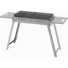 Akıs Home Marina Grill Sehpalı Galvaniz Katlanır Ayaklı Mangal 60X30 cm